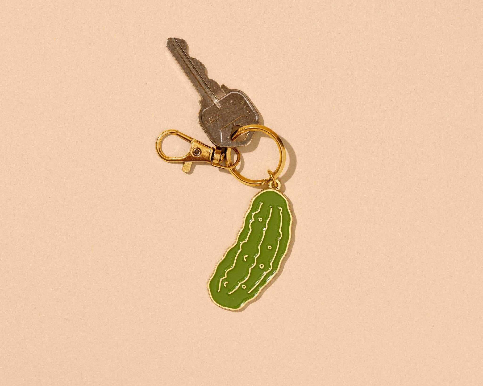 Enamel Keychain & Bag Charm—Pickle (Veggie, Foodie, Summer) - Foxy’s