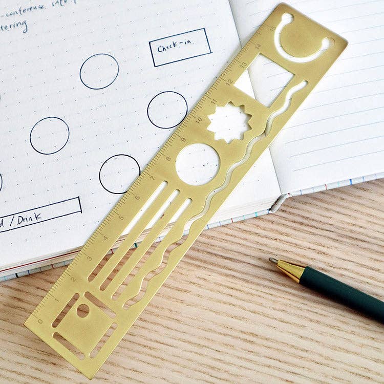 3 in 1 Metal Ruler - Foxy’s
