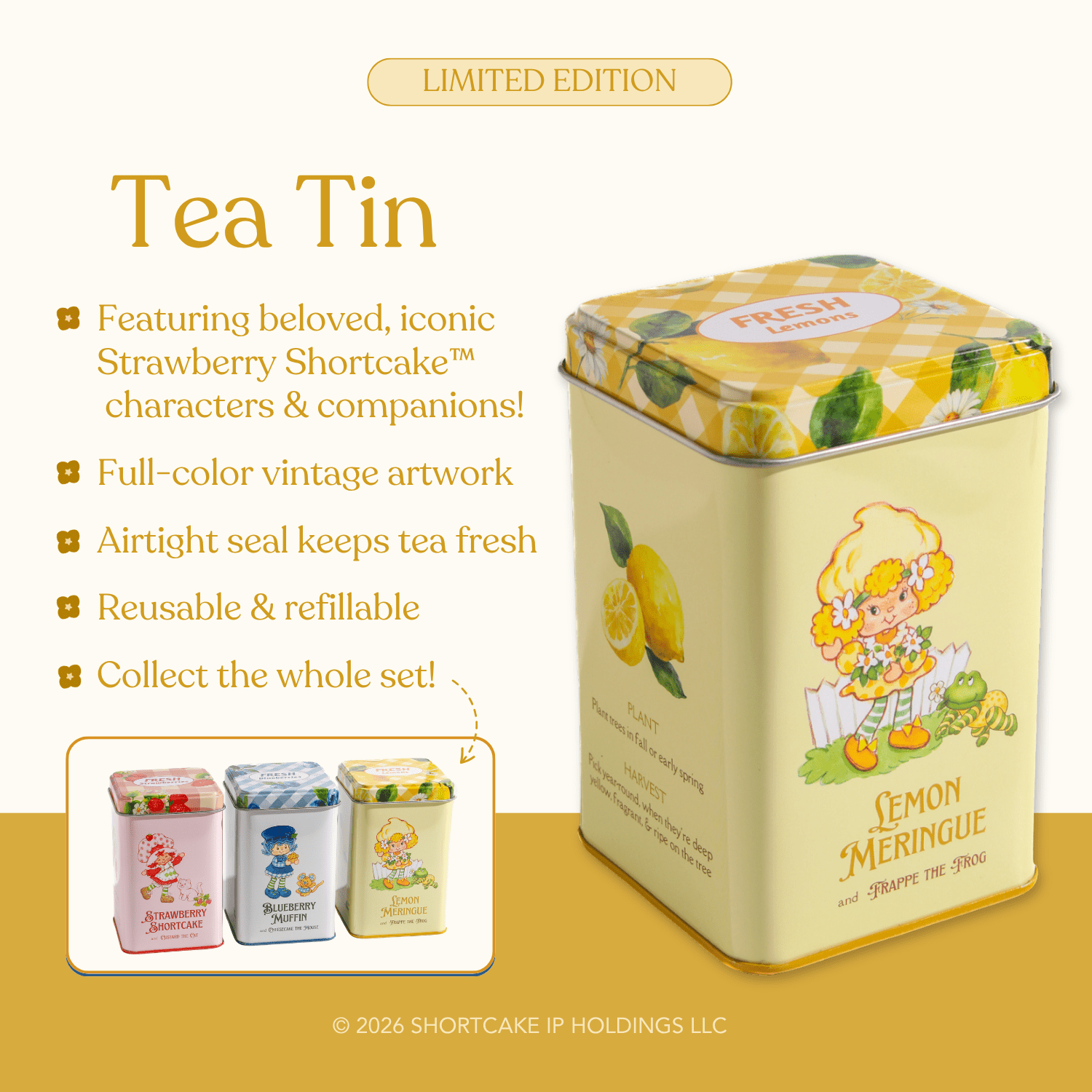 Lemon Meringue™ Tea Tin - Foxy’s