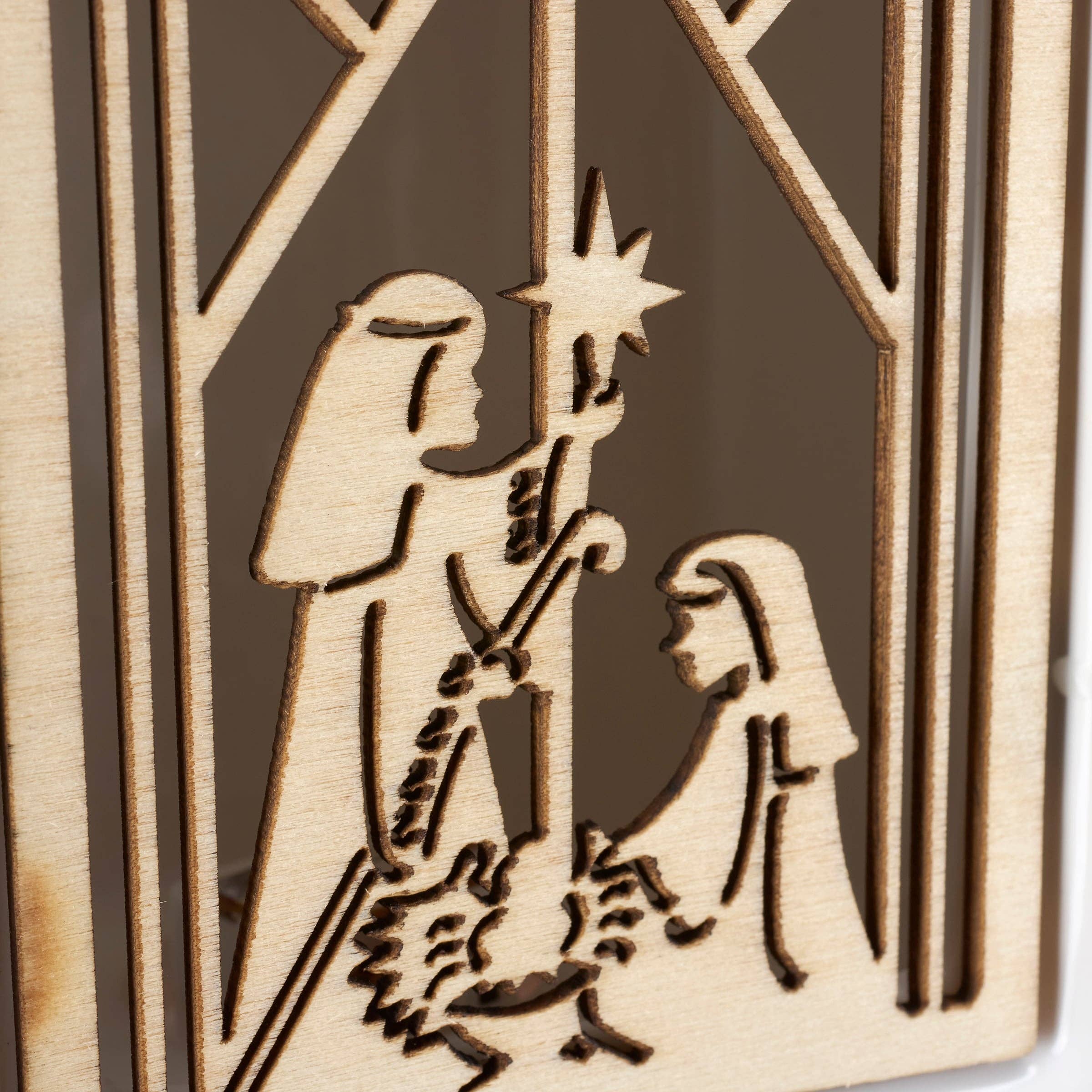 Lighted Nativity Sitter