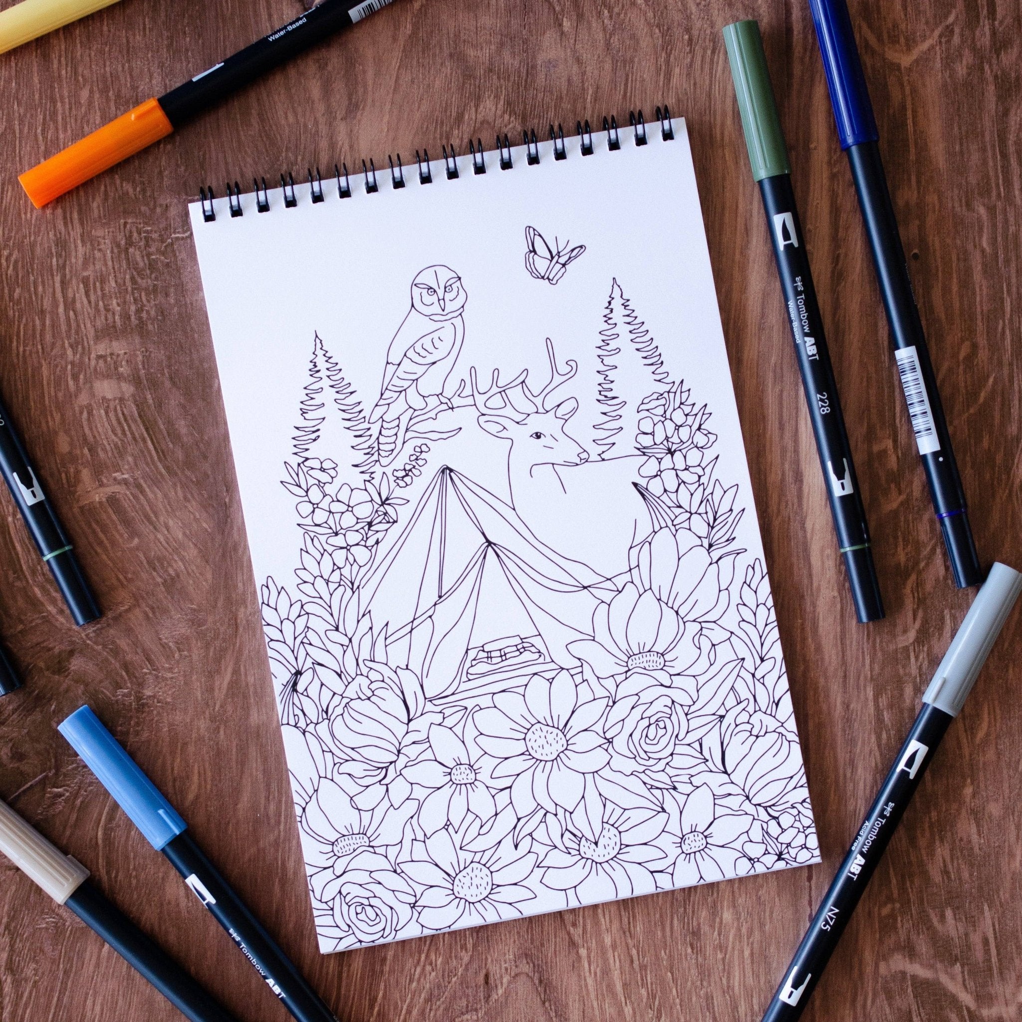 Outdoor Adventure Premium Coloring Book - Foxy’s