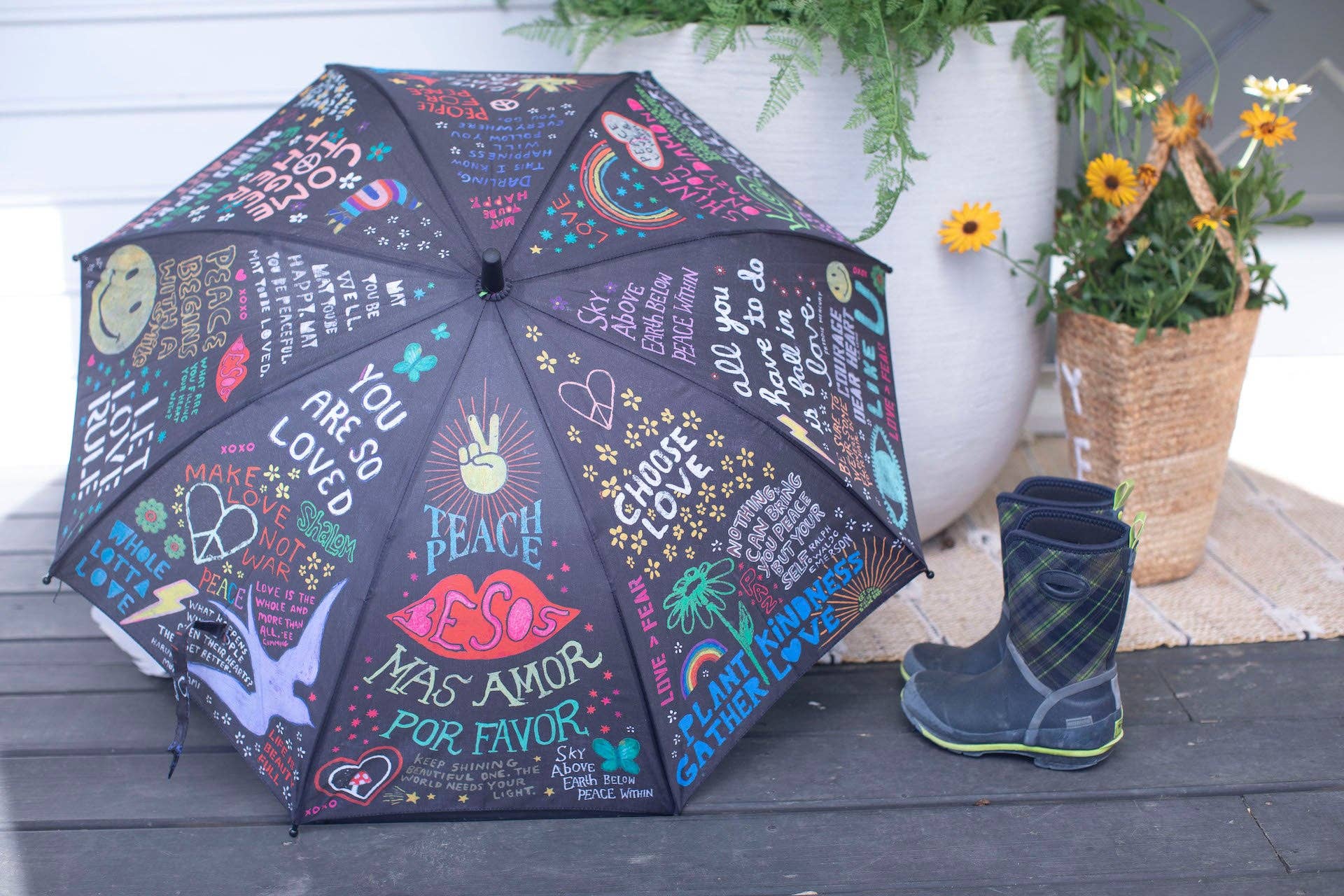 Retractable Sugarboo Umbrella with Sleeve - 22" - Foxy’s