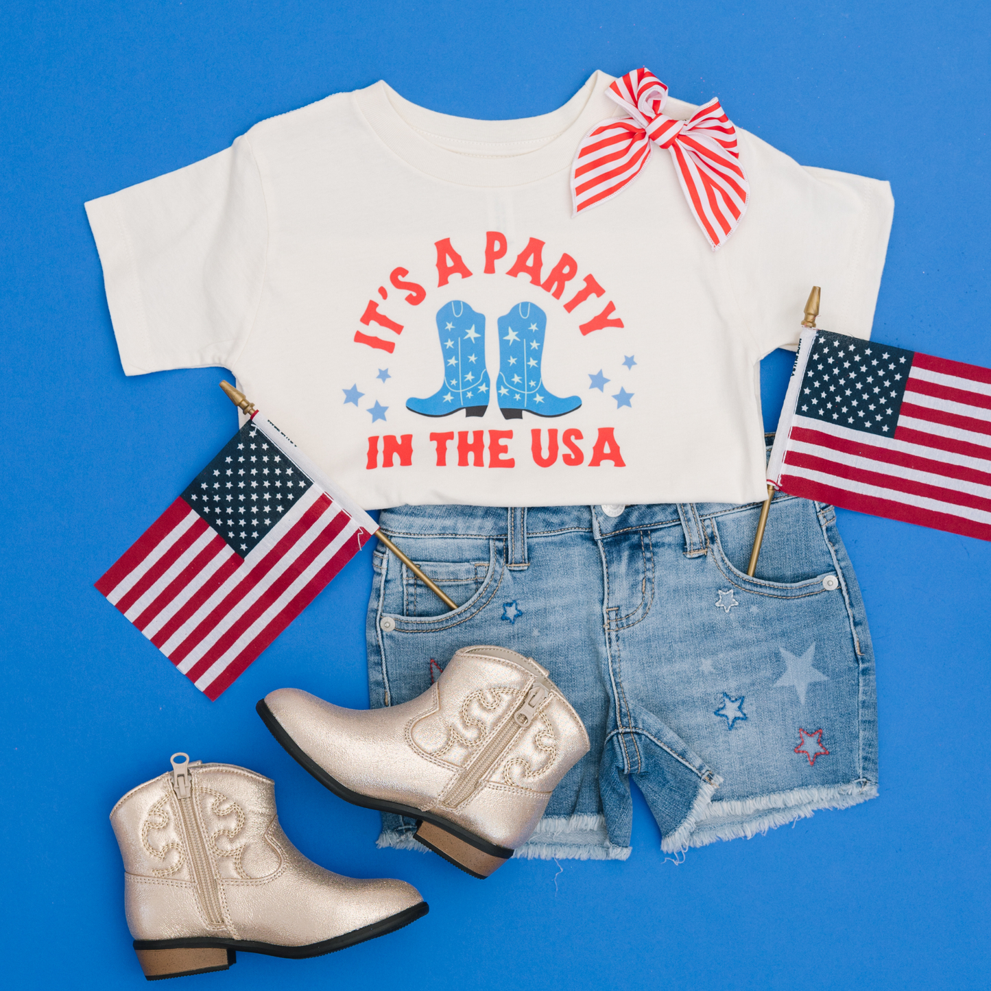 Children's Party in the USA 4th of July T-Shirt