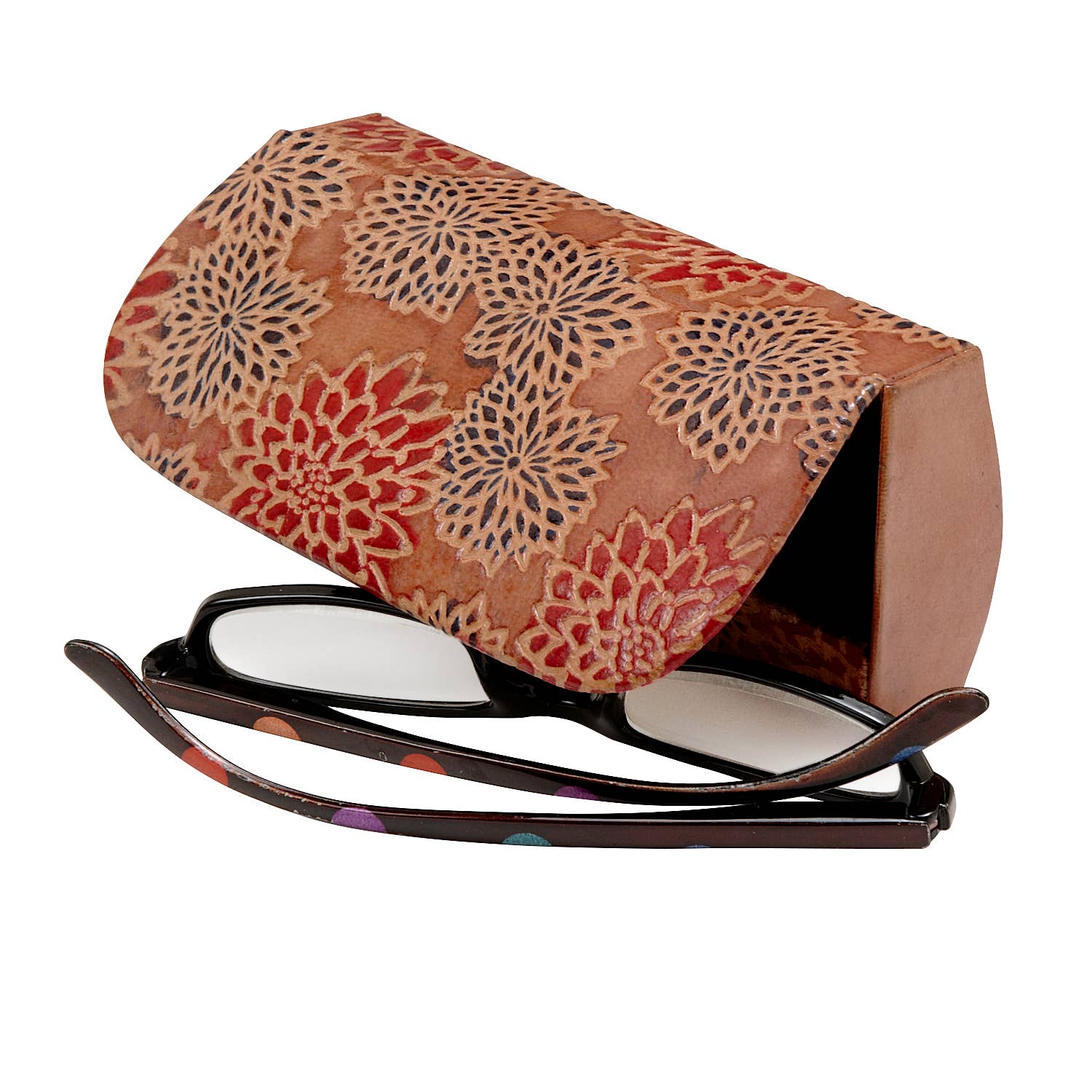 Leather Glasses Case Red - Foxy’s