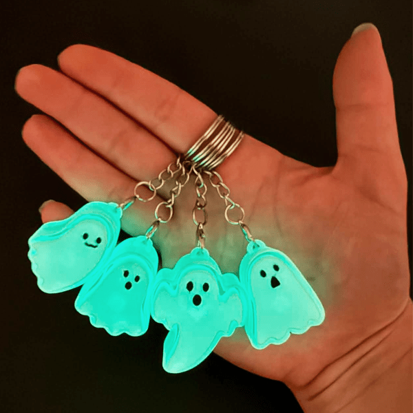 Glow in the Dark Ghost Clicker Keychain | Fidget Toys - Foxy’s