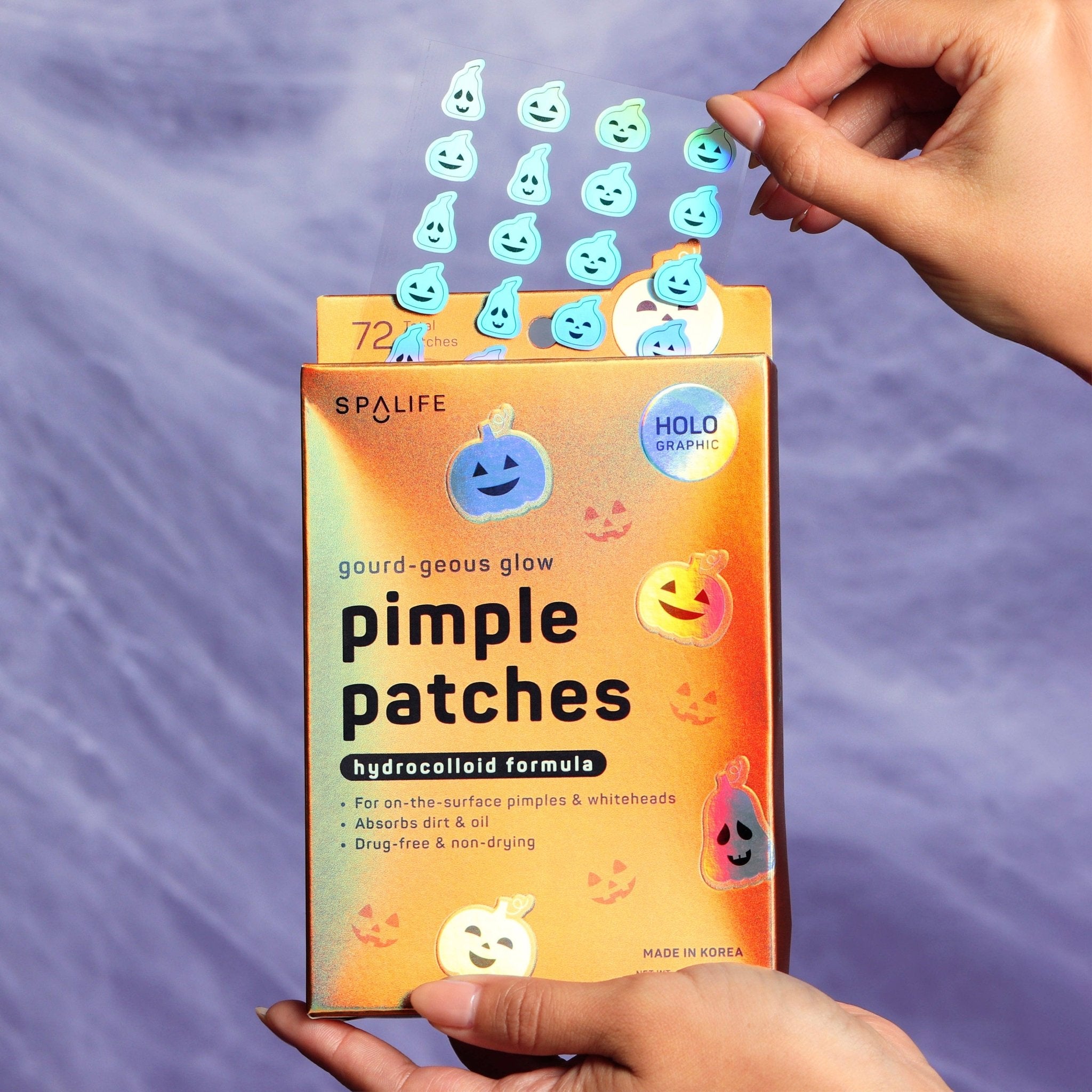 Halloween Holographic Pumpkin Pimple Patches - Foxy’s