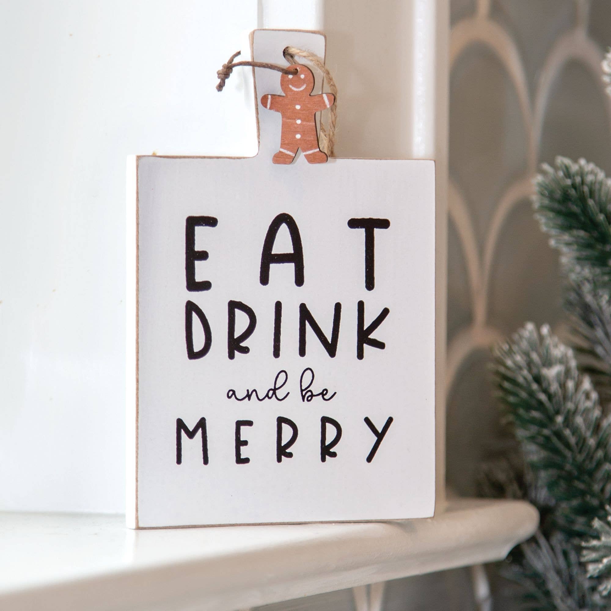 Eat Drink and be Merry Cutting Board Christmas Ornament - Foxy’s