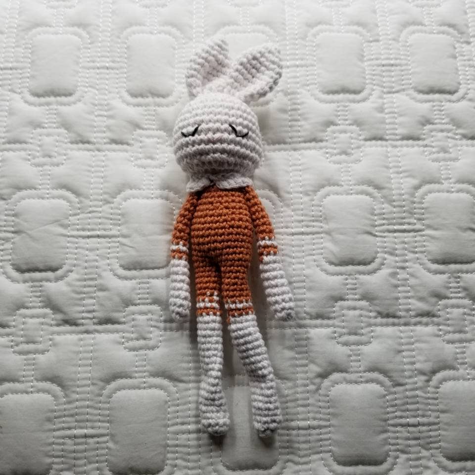 Knitted Bunny Rattle