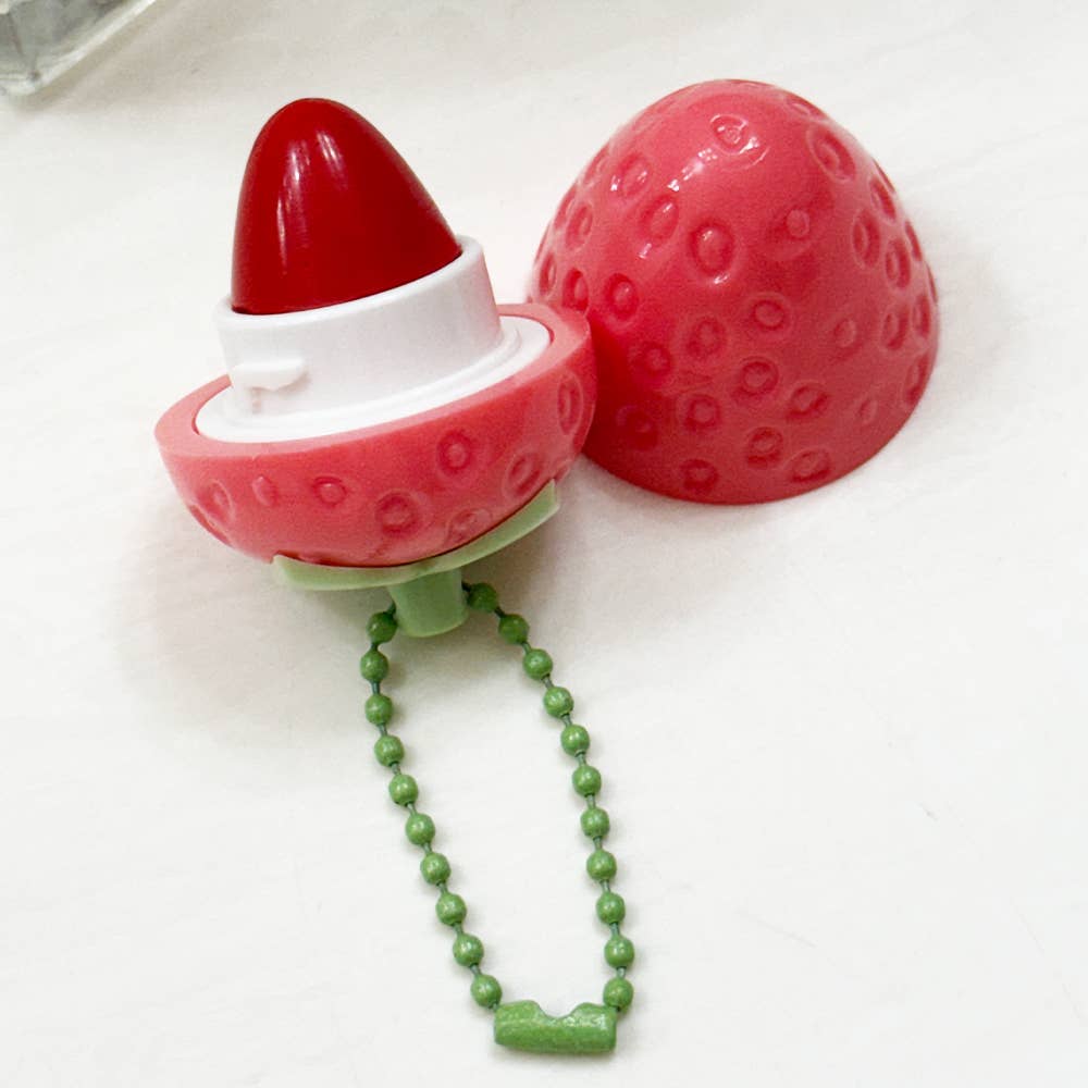 Strawberry Lip Gloss with Key Ring - Foxy’s