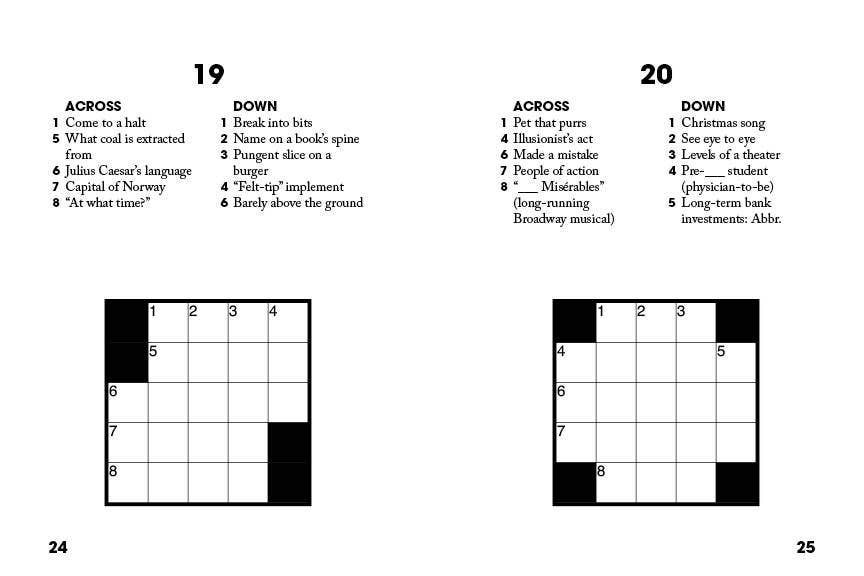 Super Easy Super Tiny Crosswords: So Small! So Simple!