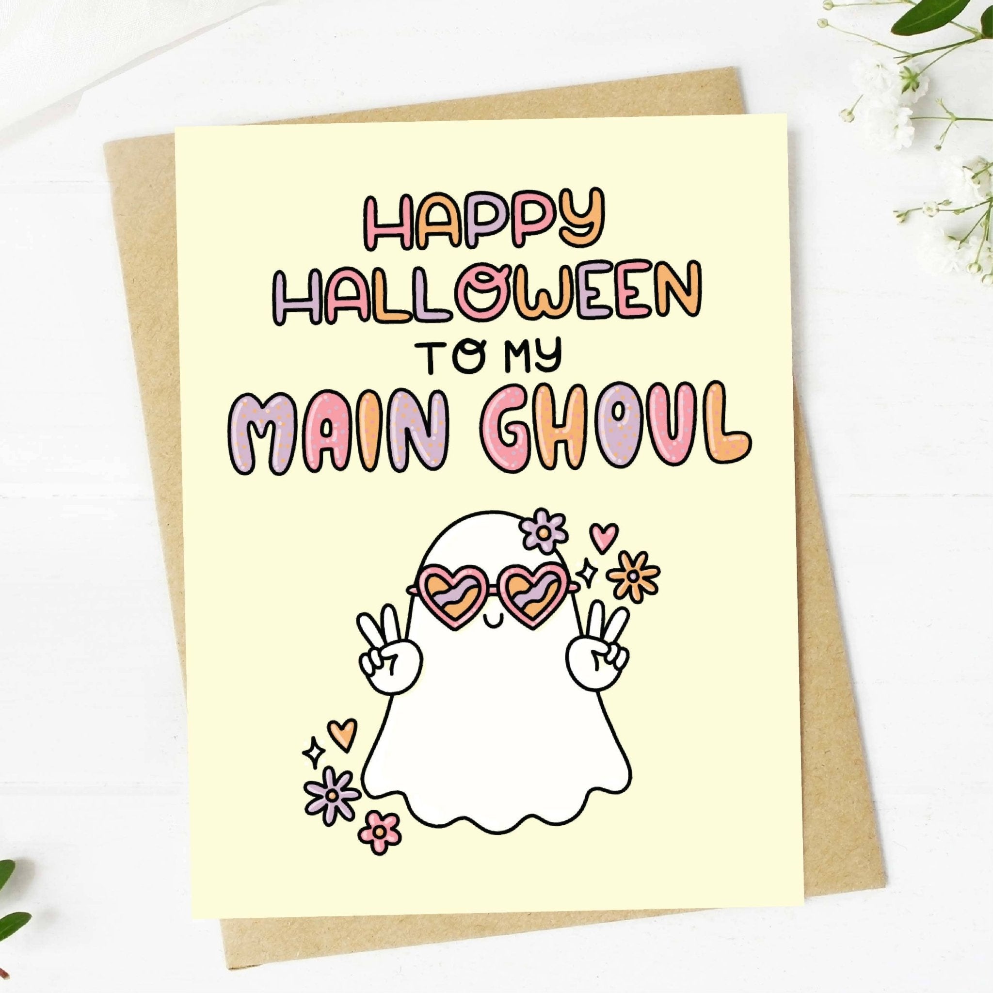 "Happy Halloween To My Main Ghoul" Greeting Card - Foxy’s