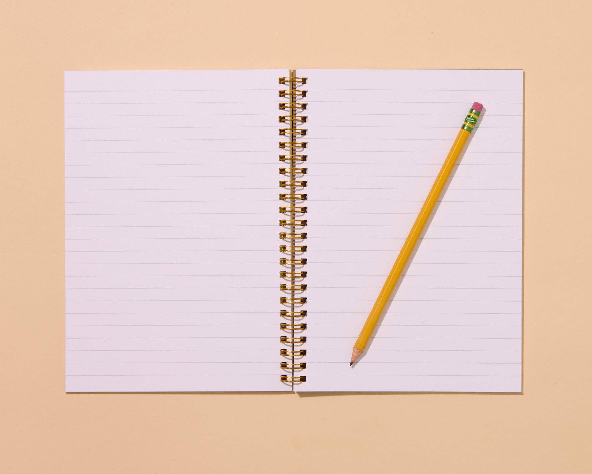 Letterpress A5 Spiral Notebook—Bananas (Modern Summer Fruit) - Foxy’s