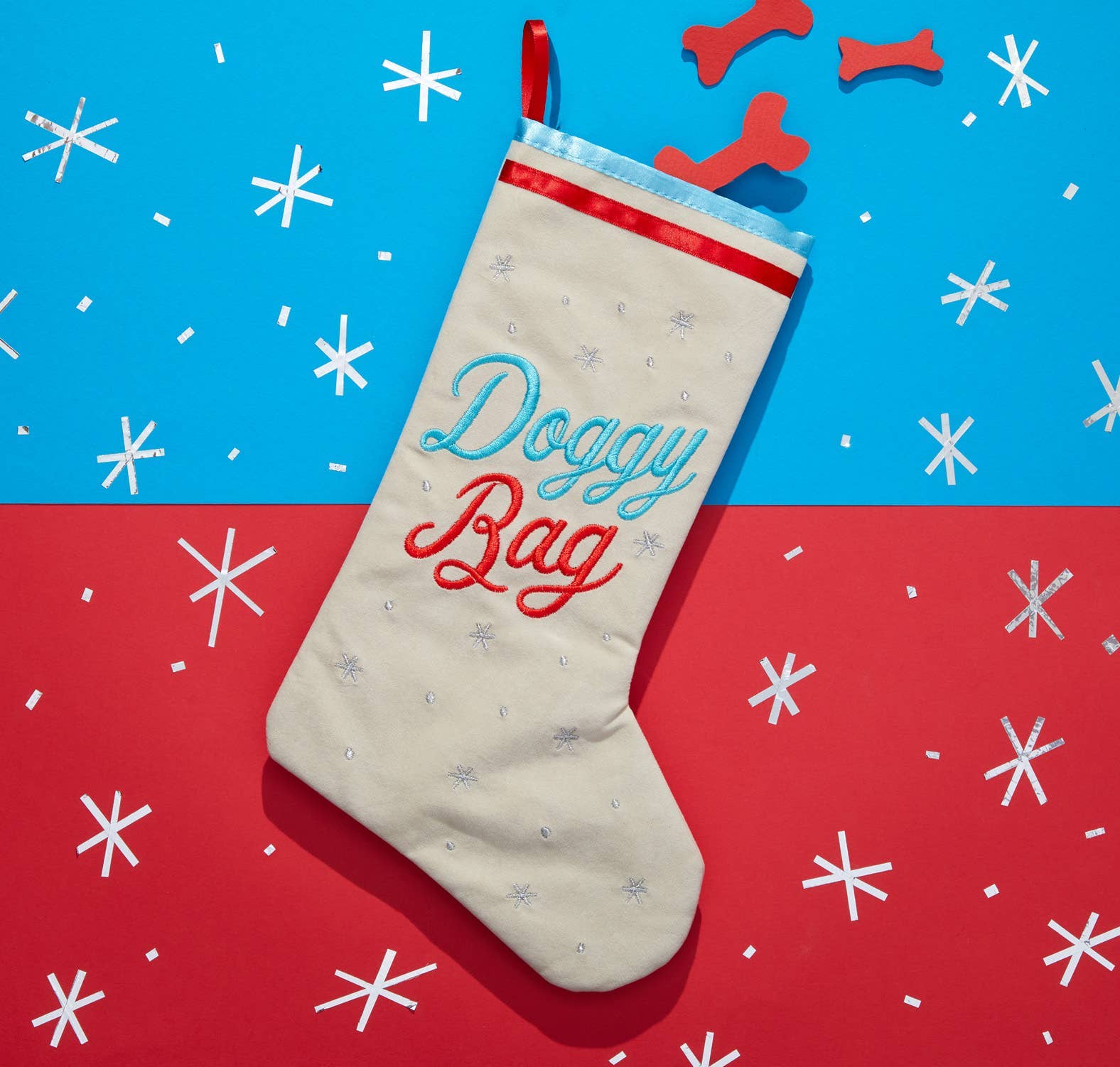 Brass Monkey Doggy Bag Dog Stocking - Foxy’s