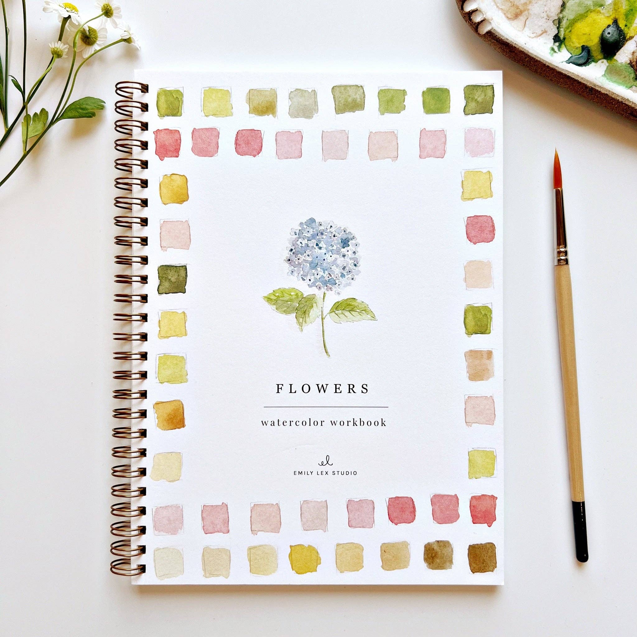 Flowers watercolor workbook - Foxy’s
