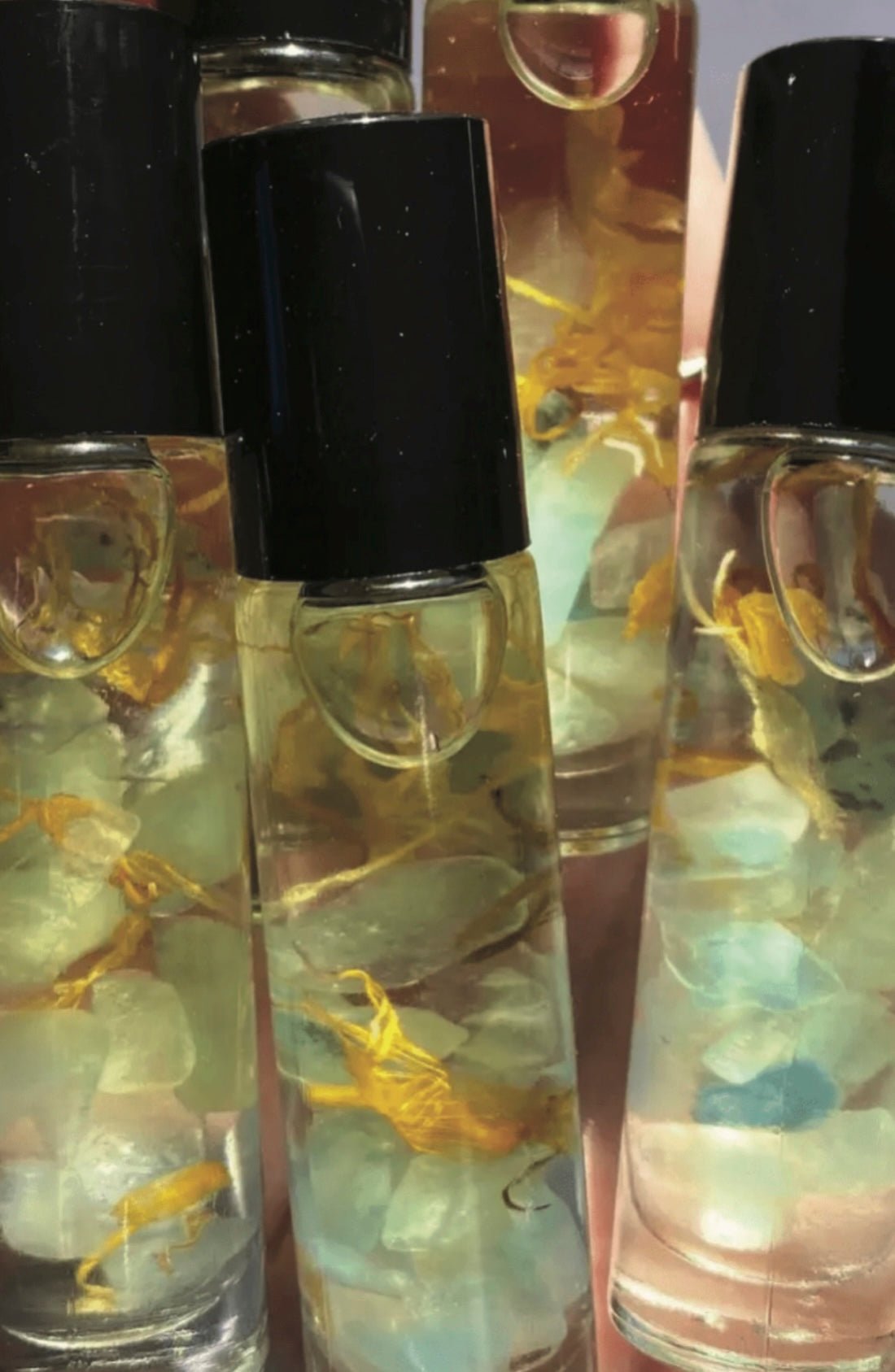 Aquamarine Rollerball Perfume: Coconut, Apple & Berry Scent, 10ml - Foxy’s