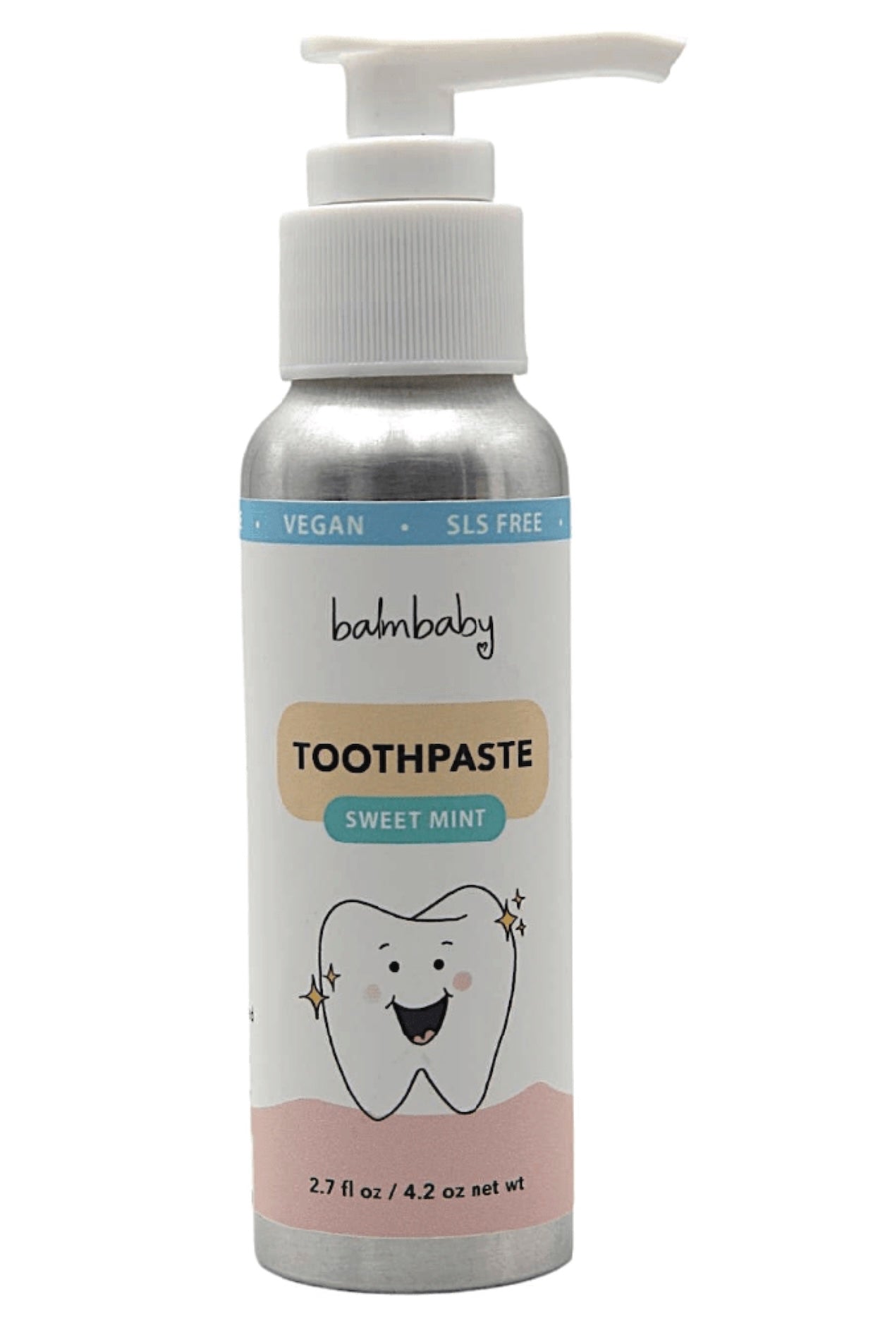 Balm Baby - All Natural Kids Toothpaste - w/ Pump - Foxy’s