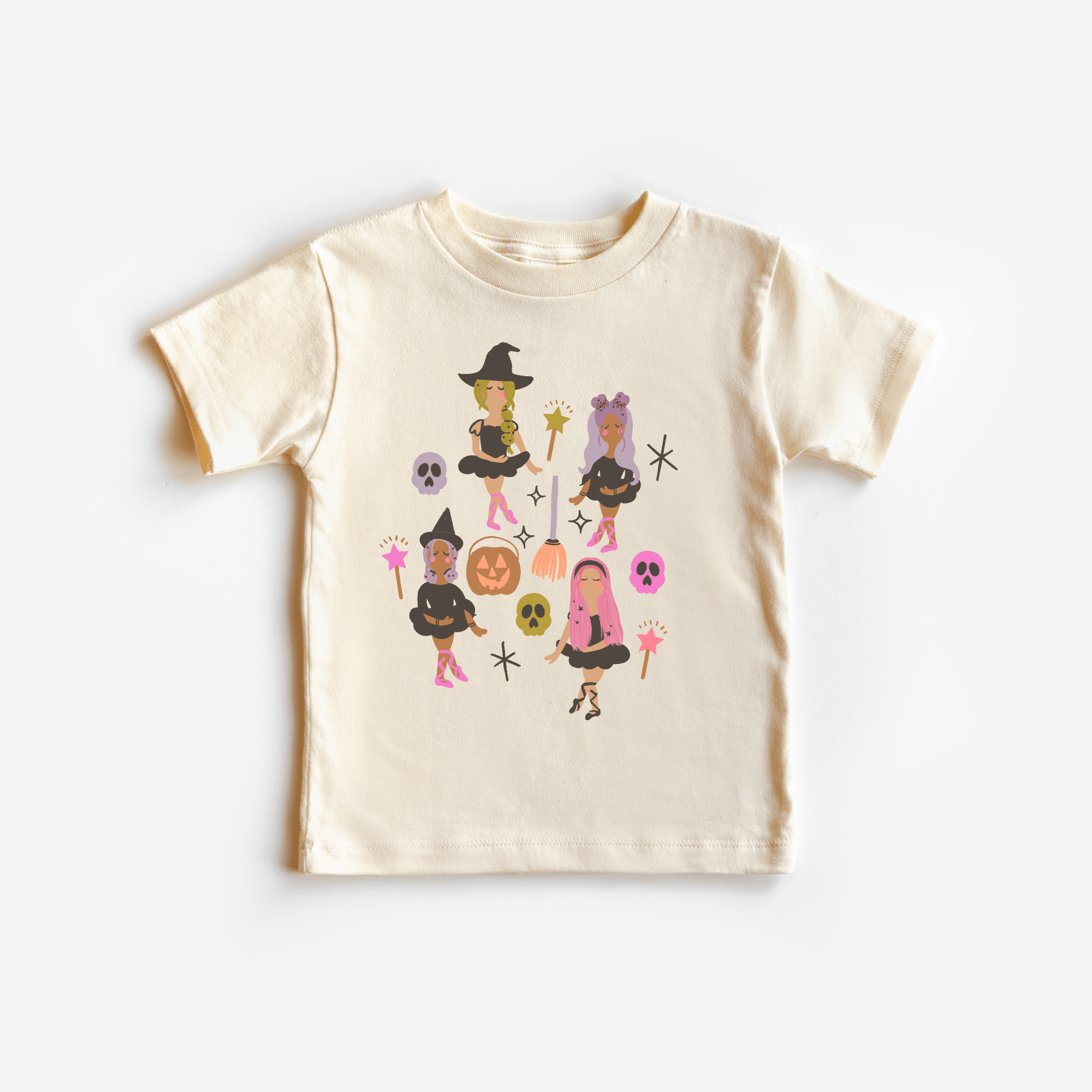 Ballerina Halloween Witches Girls Halloween Kids Shirt - Foxy’s