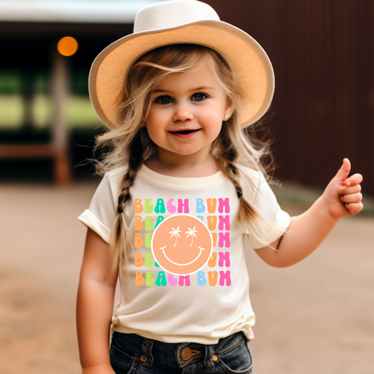 childrens  beach bum t-shirt for girls