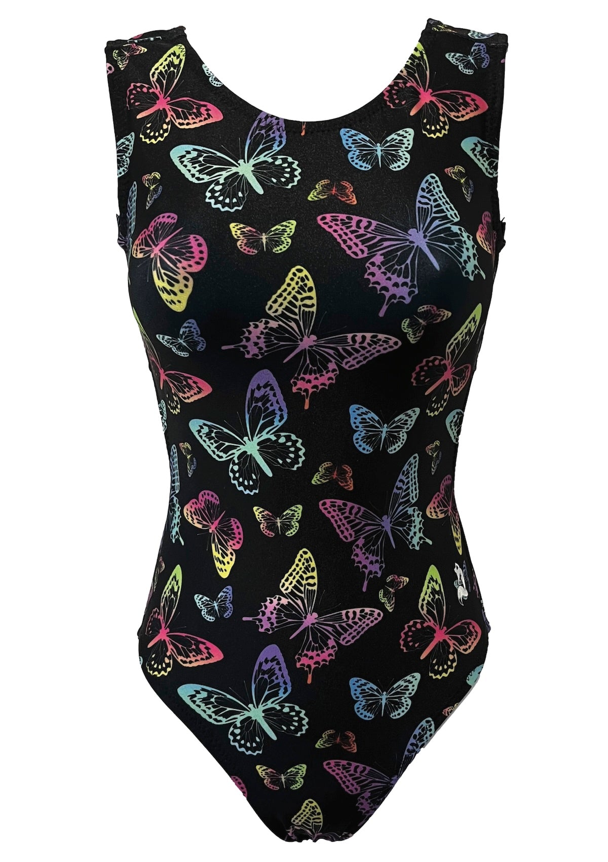 Black Light Butterfly Gymnastics Leotard - Foxy’s