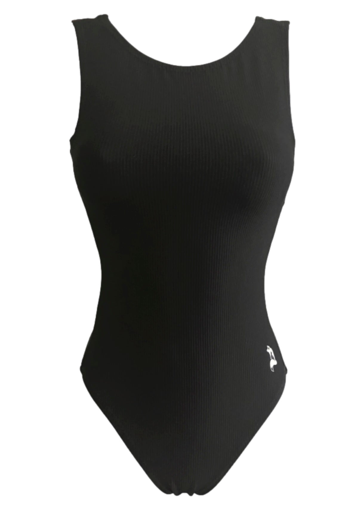 Black Ribbed Gymnastics Leotard - Comfortable & Stylish Foxy's Leo - Foxy’s