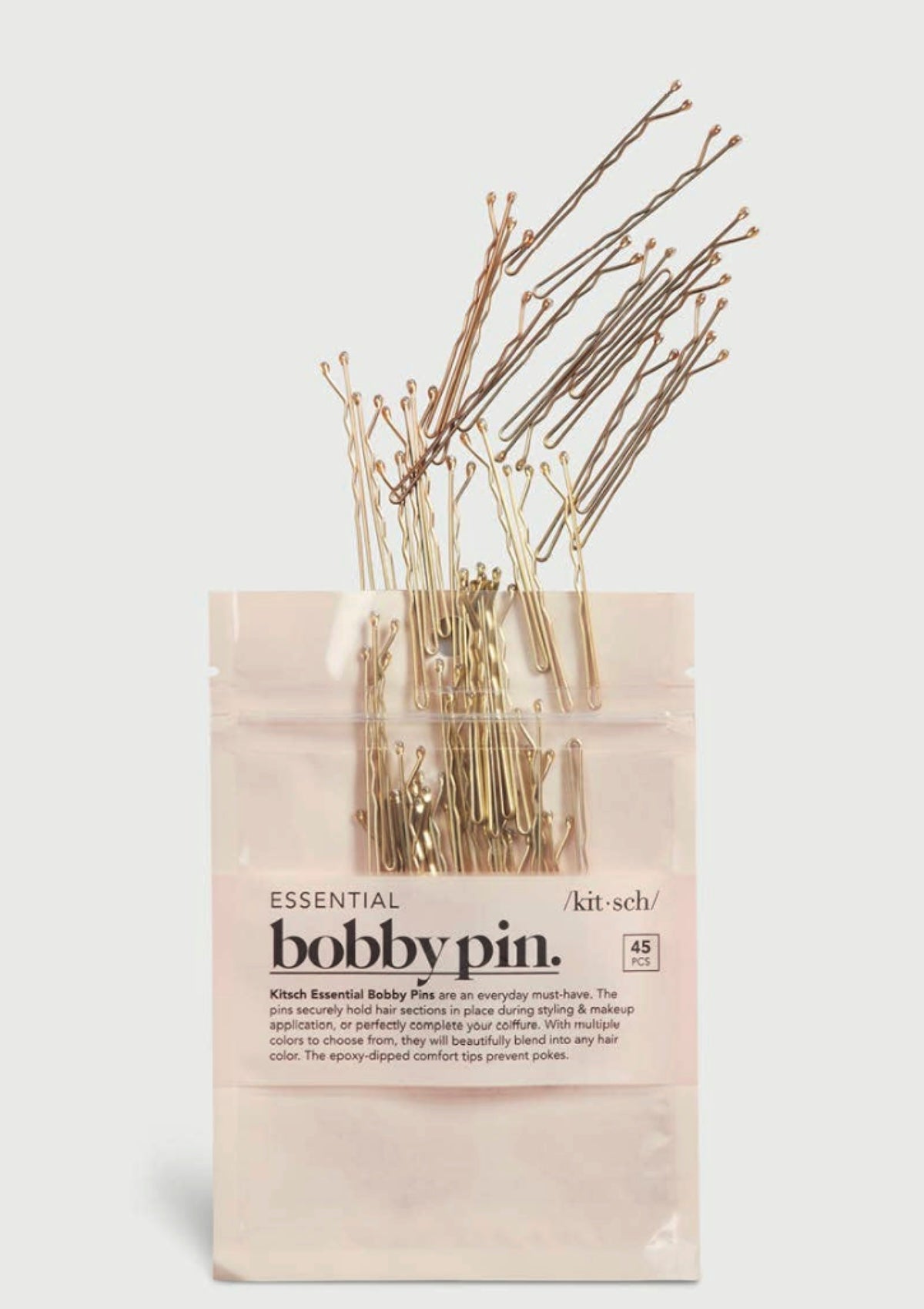 Kitsch Essential Bobby Pins - 45pc Blonde - Gymnastics & Dance Hair - Foxy’s