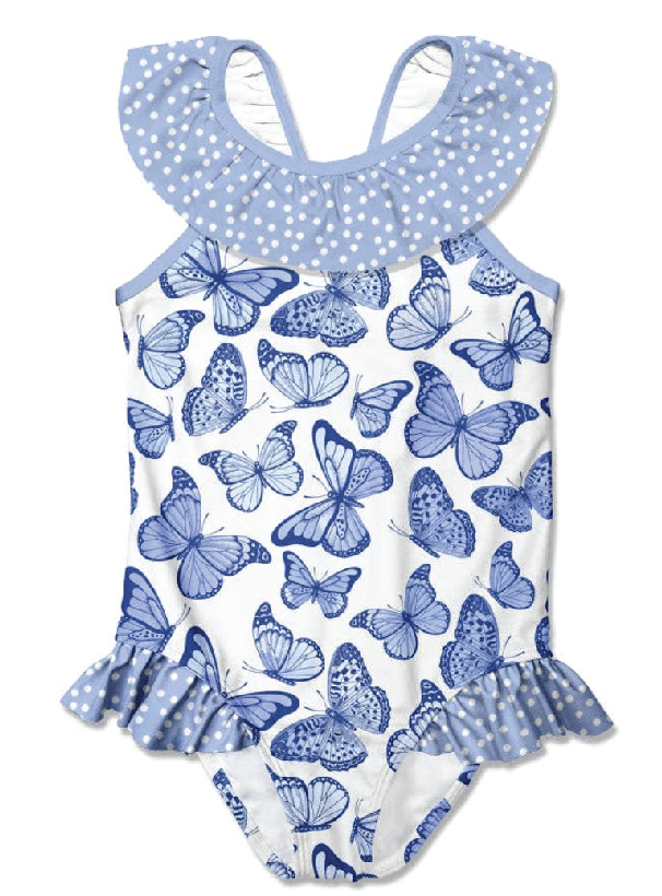 Toddler Girls Butterfly Swimsuit - Size 4T - Foxy's Leotards - Foxy’s