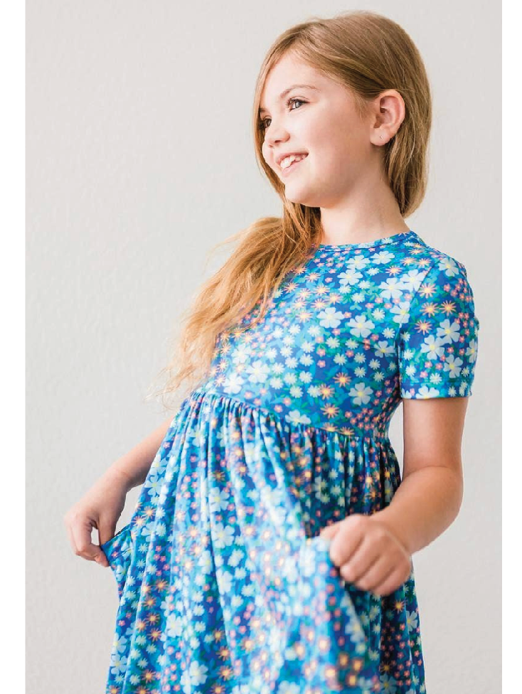 Spring Fling S/S Pocket Twirl Dress - Foxy’s