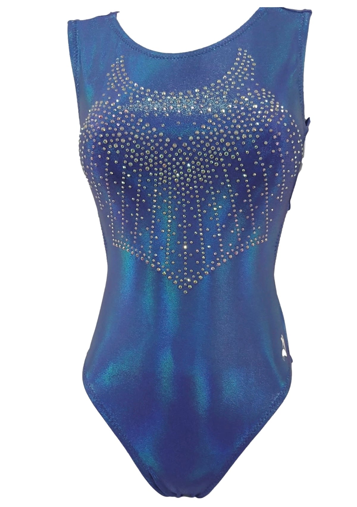 Mystique Blue BLING Leotard - Foxy’s