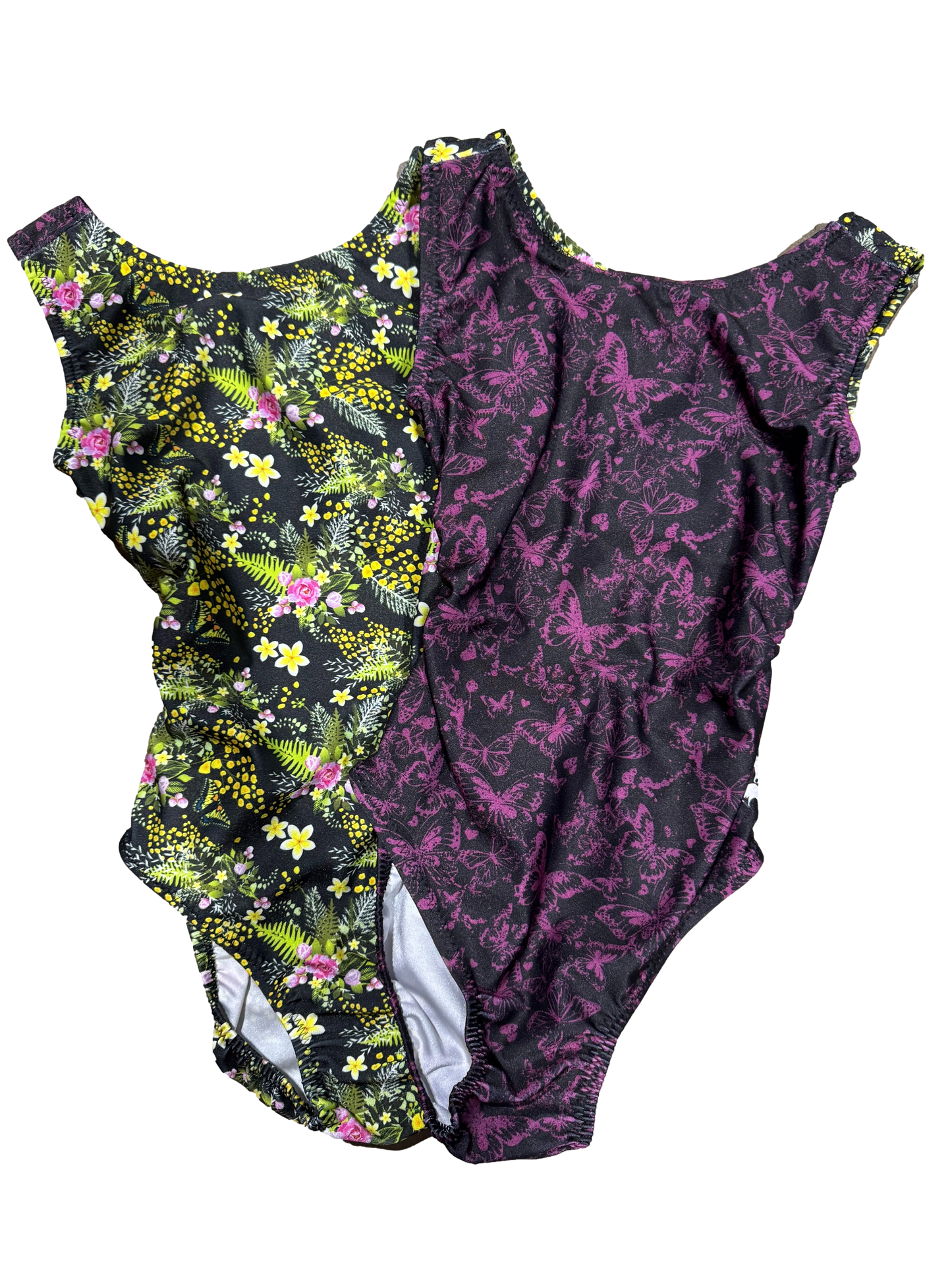 butterfly and flower leotards