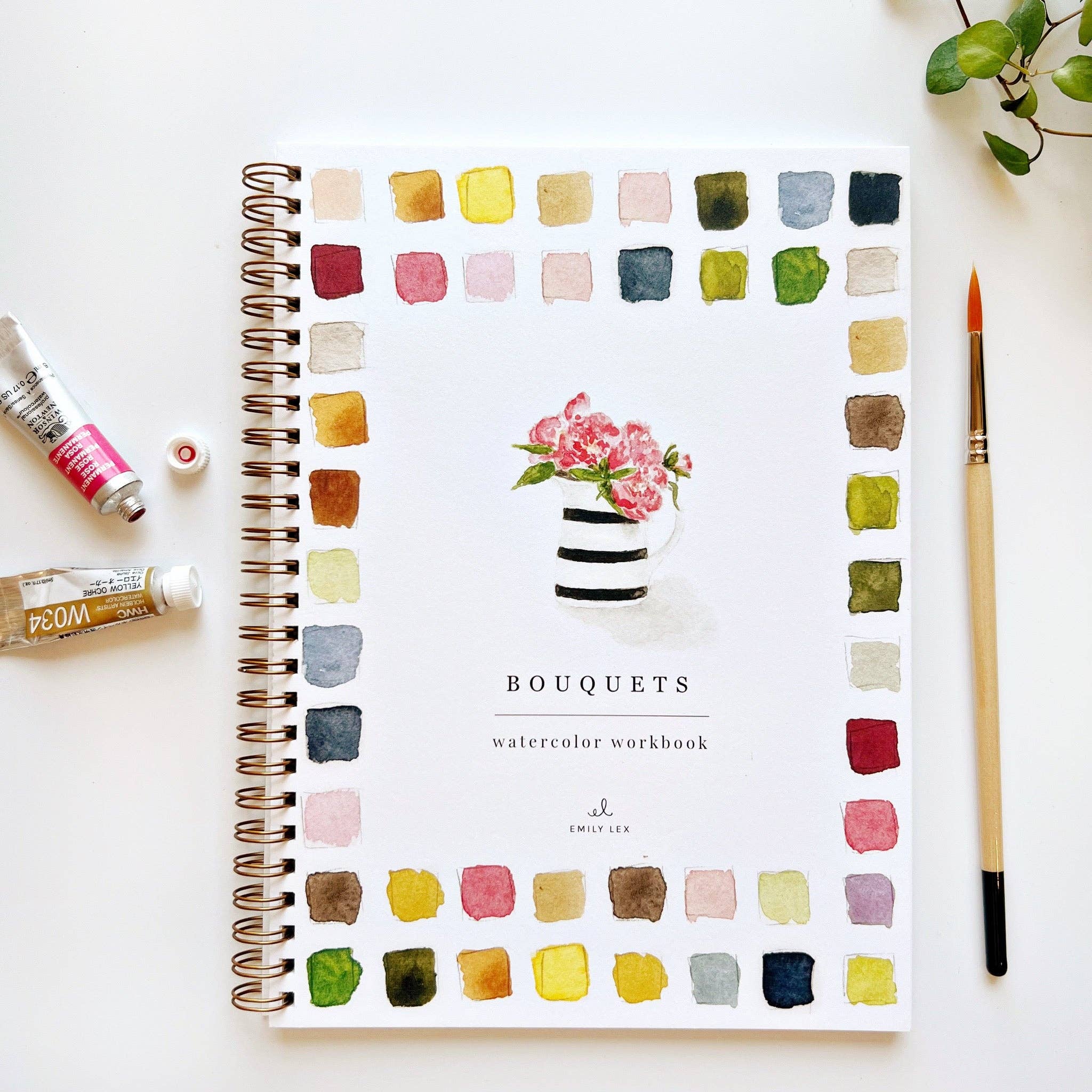 Bouquets watercolor workbook - Foxy’s