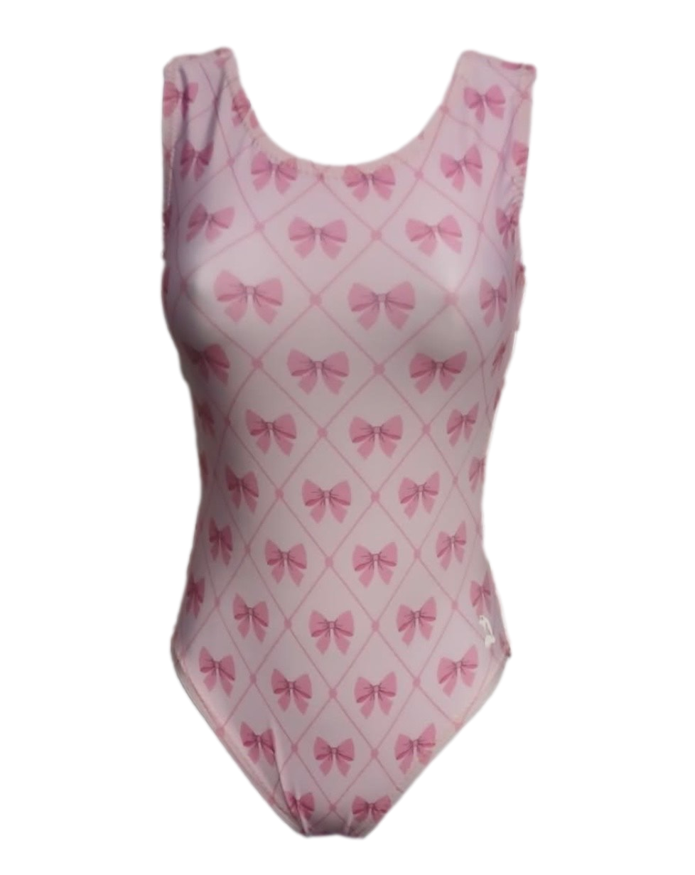 pink bowtique leotard for girls