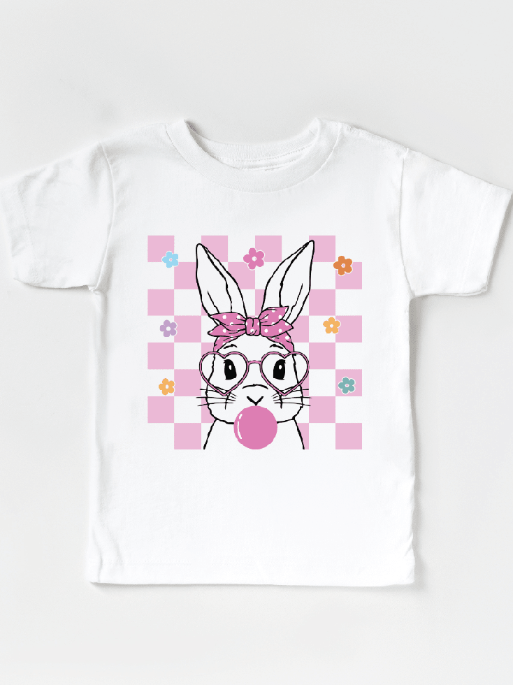 Easter Bunny Bubblegum T-Shirt - Cute Shirt for Girls! - Foxy’s