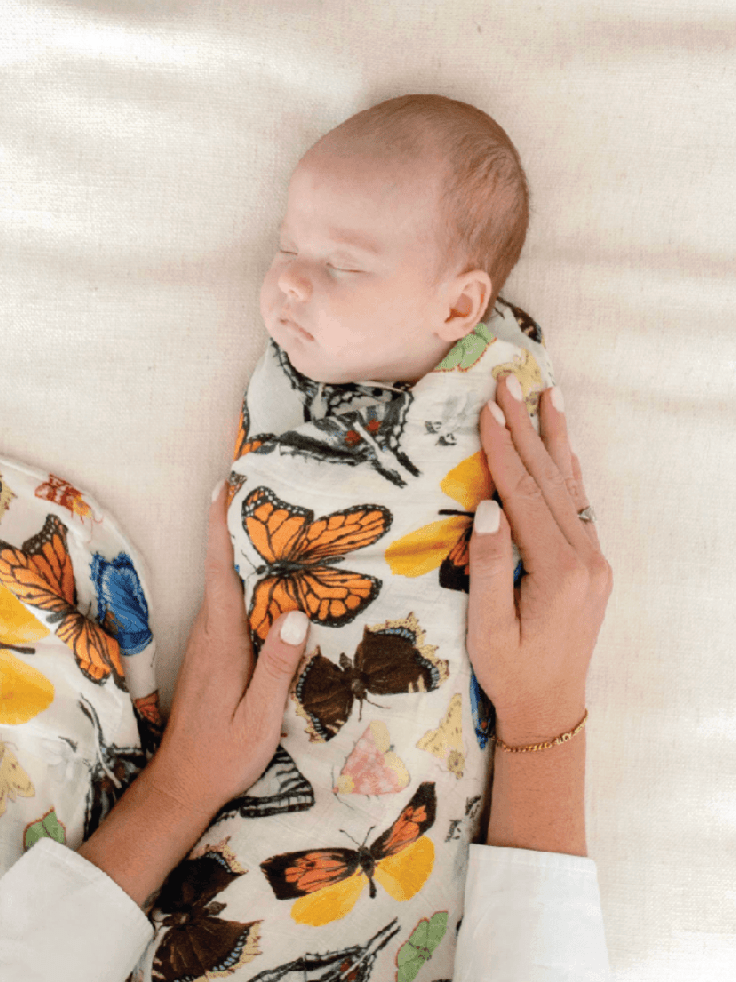 Flutter Friends Butterfly Baby Swaddle Blanket - Foxy’s