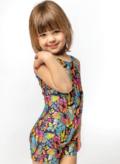 Butterfly Unitard for Girls Gymnastics & Dance - Foxy’s