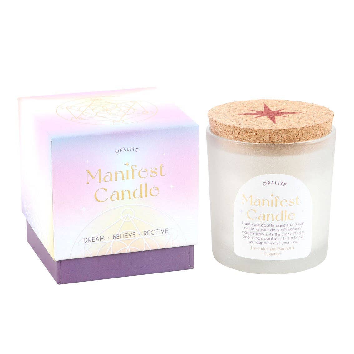 irridescent manifestation candle