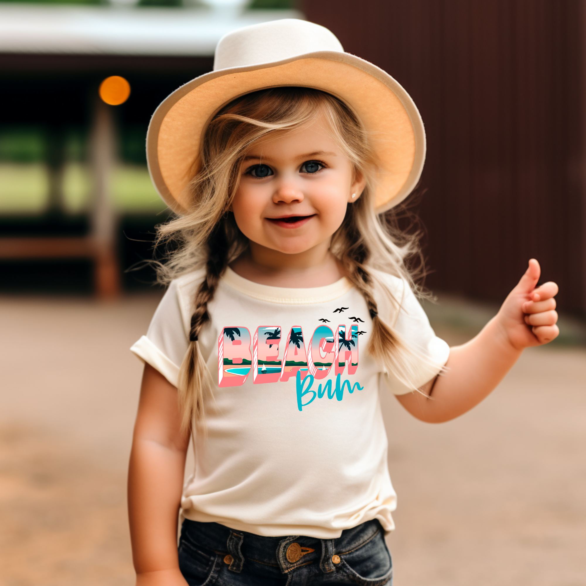 beach bum children's t-shirt and onesie