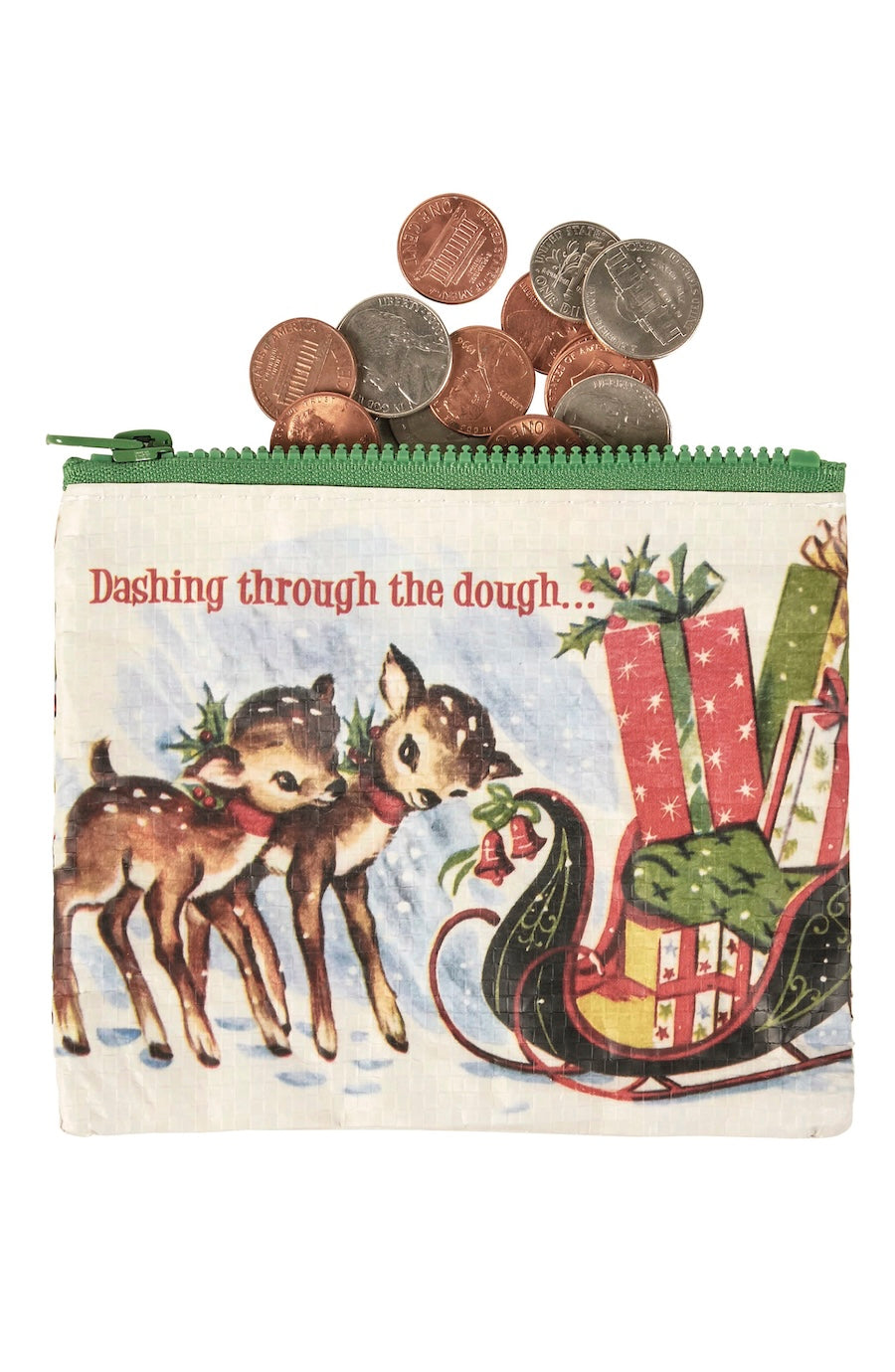 christmas change wallet with reindeer