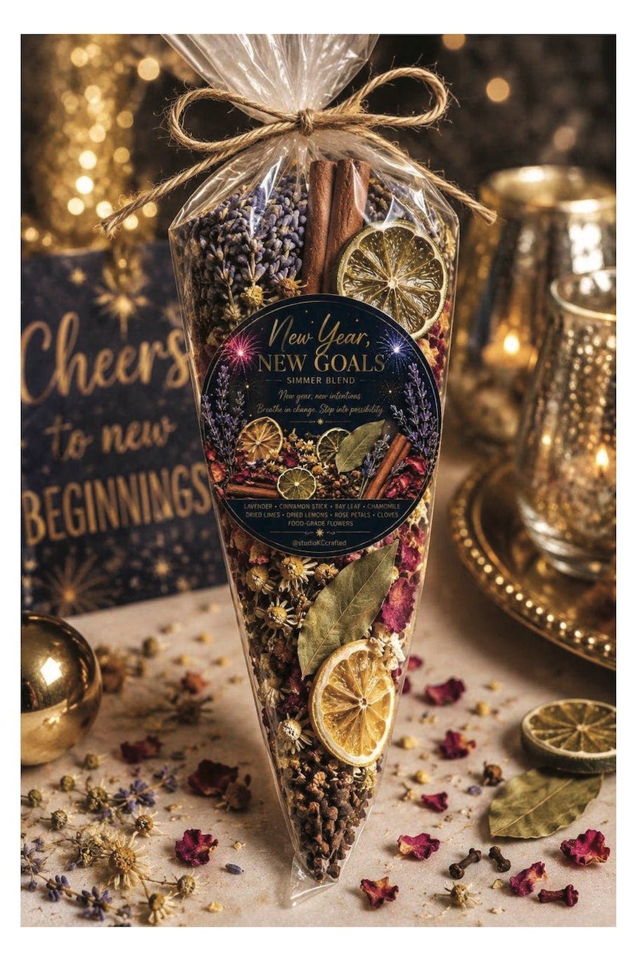 New Year Simmer Pot Blend, New Year New Goals Gift, - Foxy’s