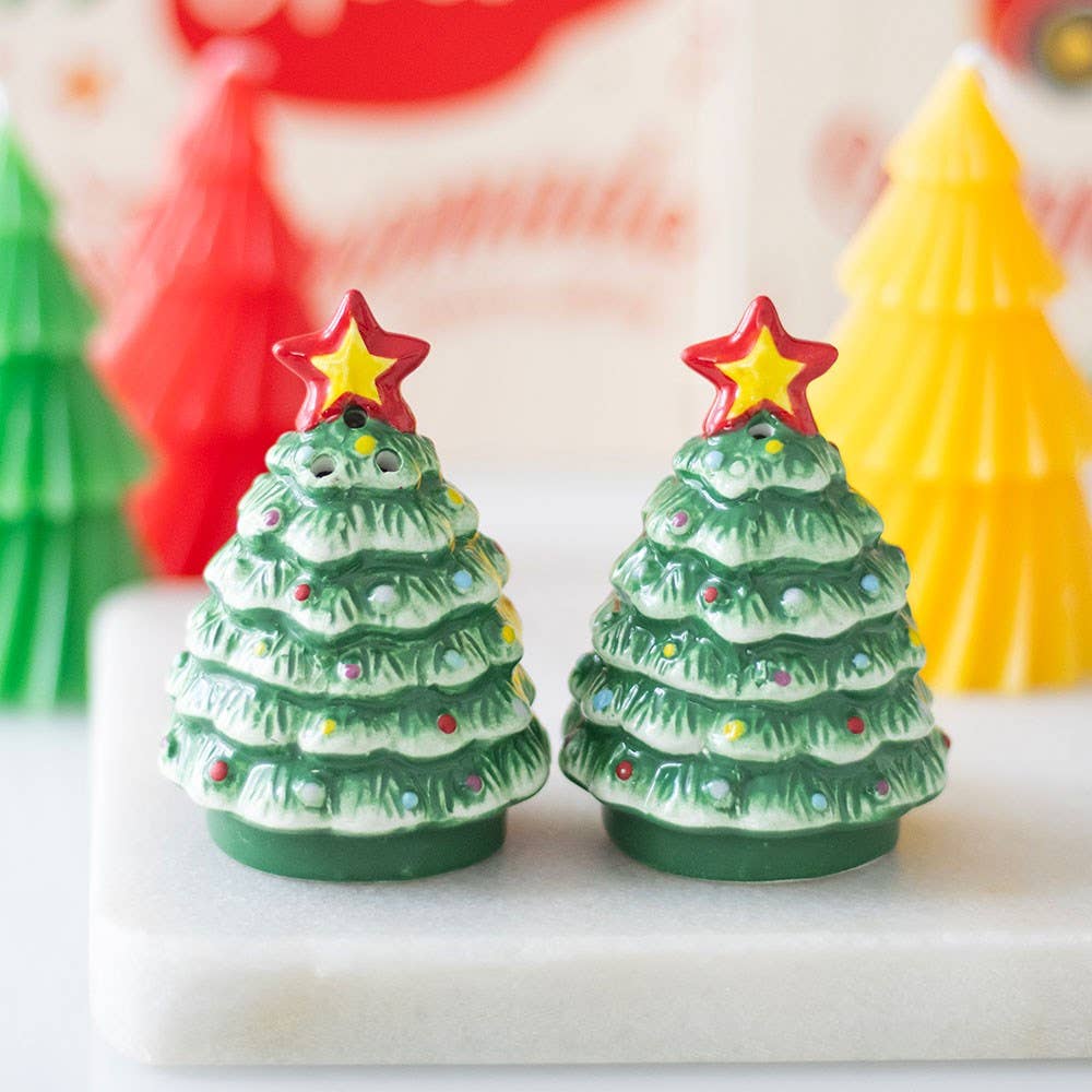 Nostalgic Christmas Tree Salt & Pepper Shakers - Foxy’s