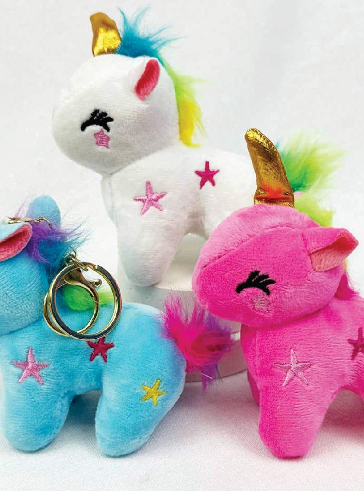 Cute Mystery Unicorn Plushie Key Chain - Foxy’s