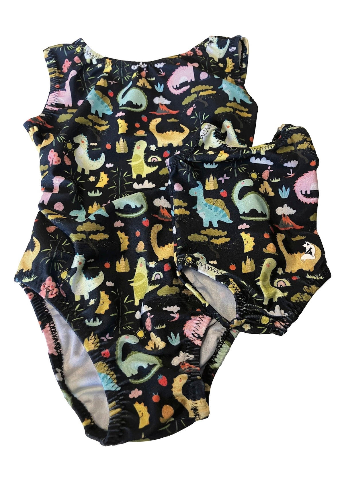 DinoMighty Toddler Leotard & Doll Set - Foxy's Gymnastics Leotard - Foxy’s