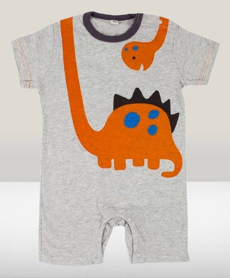 grey dinosaur onesie for boy