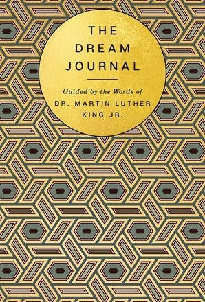 Book cover of 'The Dream Journal' with geometric pattern and yellow circle