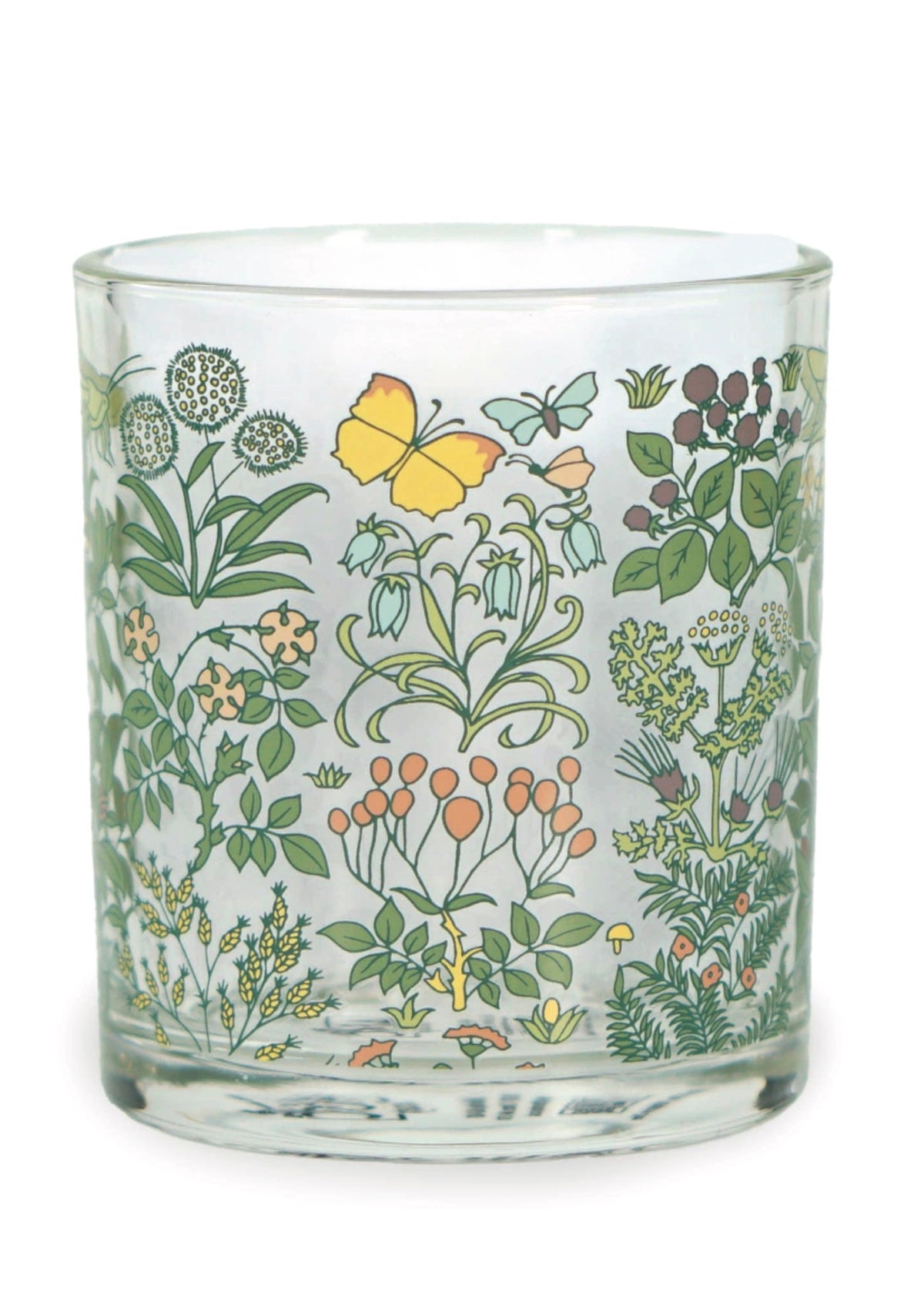 Drinking Glass Tumbler Voysey Apothecary Garden Botanical - Foxy’s