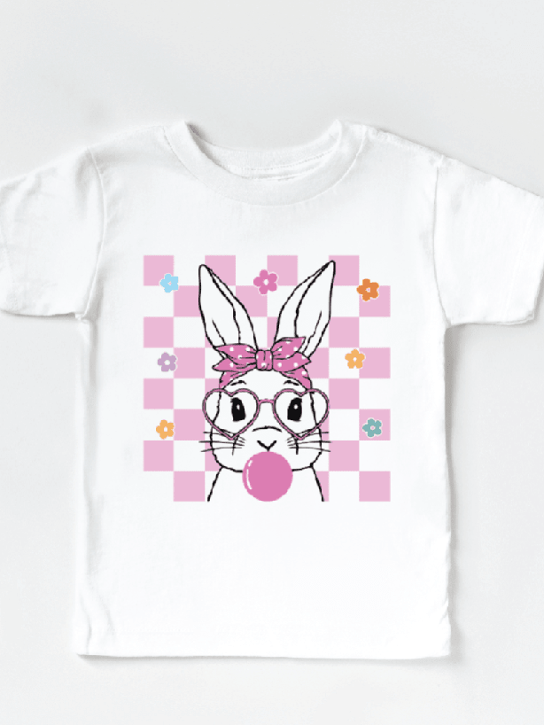 Easter Bunny Bubblegum T-Shirt - Cute Shirt for Girls! - Foxy’s