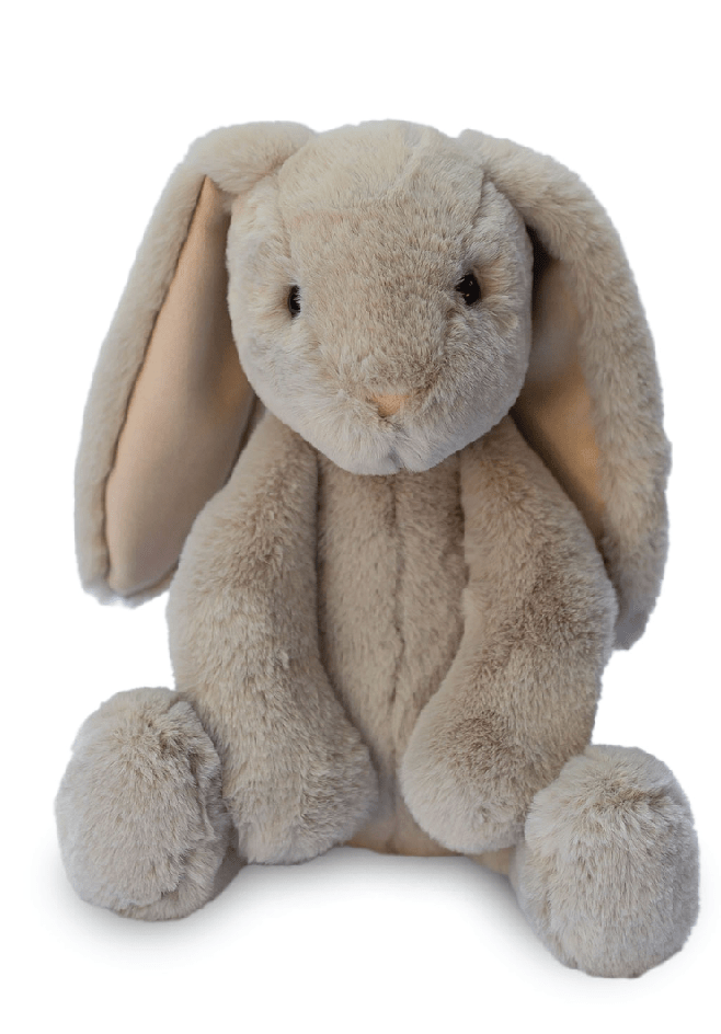 World's Softest Lushee 16 inch - Suede Mink Bunny Gray Plush - Foxy’s