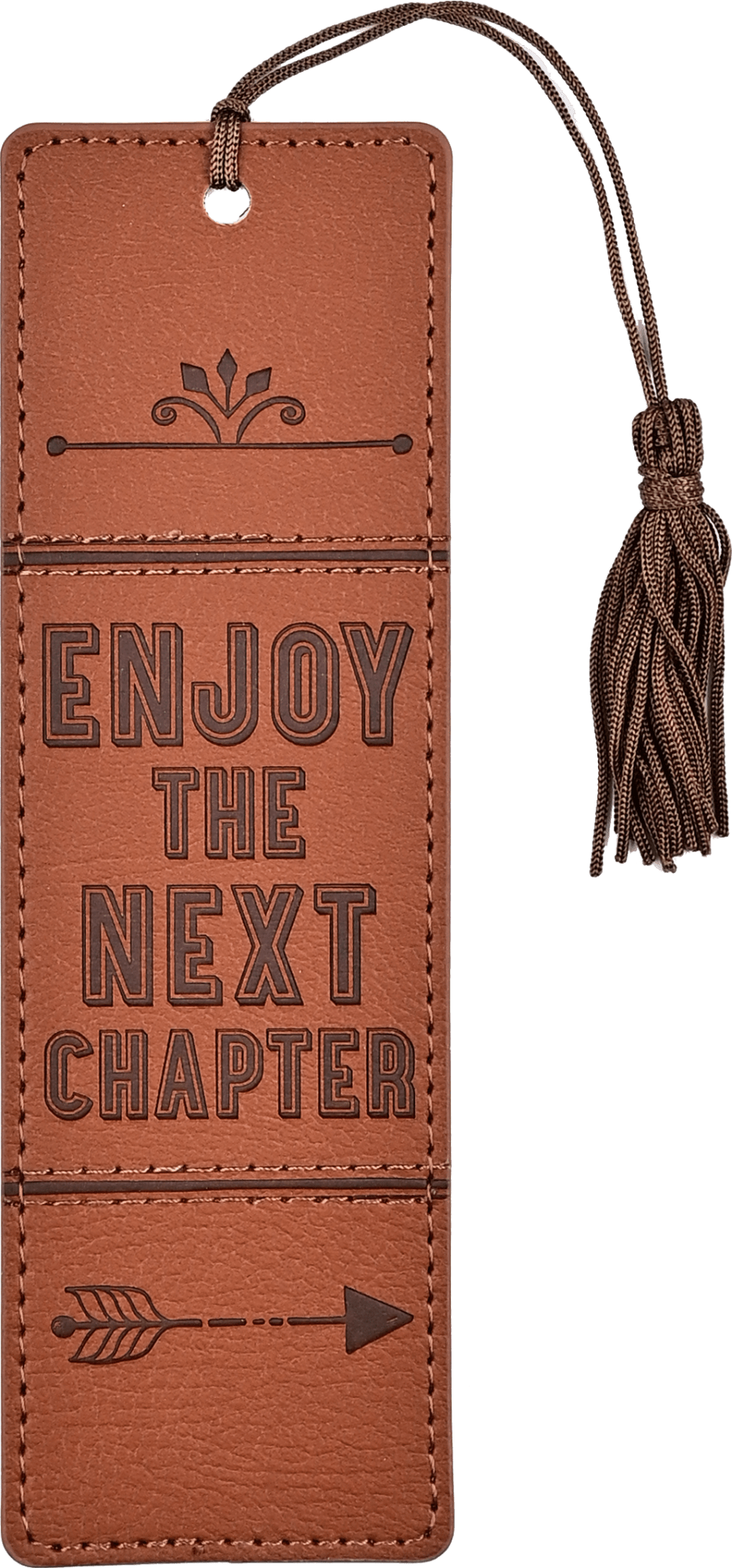 Enjoy the Next Chapter Vegan Leather Bookmark - Graduation, Retirement Gift - Foxy’s