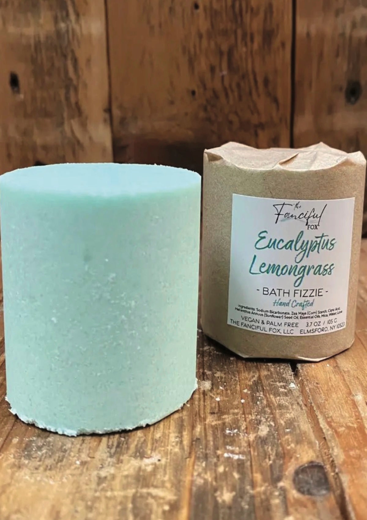 Eucalyptus Lemongrass Bath Fizzie - Invigorating Aromatherapy Bath Bomb - Foxy’s