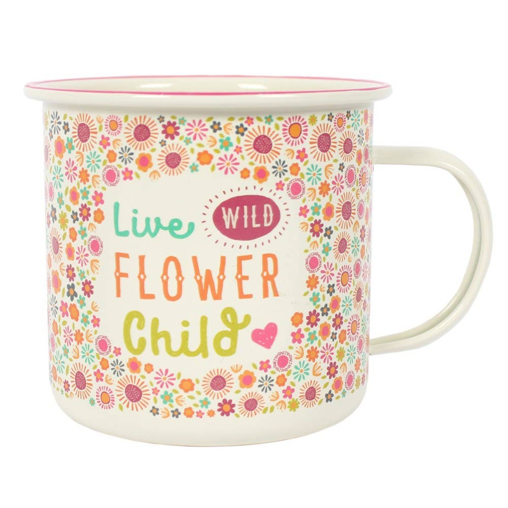 Flower Child Enamel Mug - Foxy’s