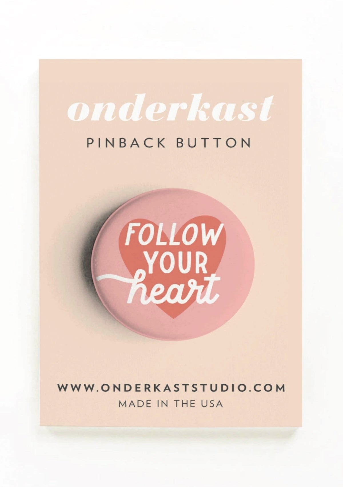 Follow Your Heart Pin - Cute & Colorful Accessory - Foxy’s